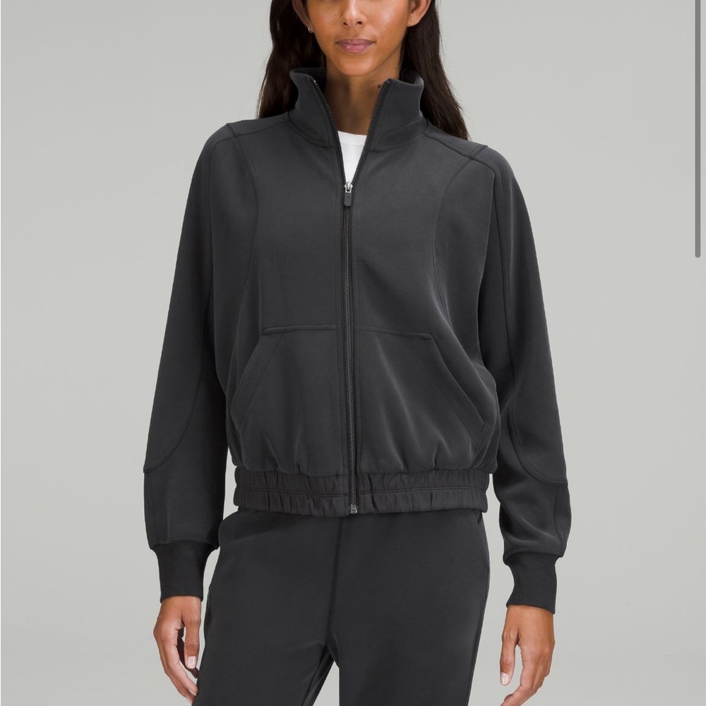 Lululemon Brushed softstreme funnel neck zip up